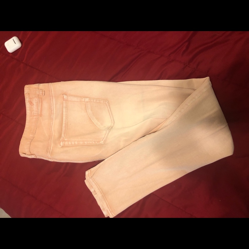 Peach jeans